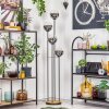 Gastor Lámpara de pie Madera oscura, Negro, 4 luces