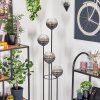 Koyoto Lámpara de pie Madera oscura, Negro, 4 luces