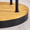 Koyoto Lámpara de pie Madera oscura, Negro, 4 luces