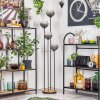 Koyoto Lámpara de pie Madera oscura, Negro, 4 luces