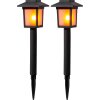 Eglo Z_SOLAR Poste de Jardín Set x 2 LED Negro, 2 luces