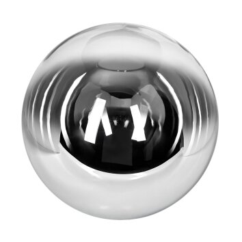 Pantalla de cristal Gastor Vidrio de recambio, Pieza de repuesto 30 cm Cromo, Transparente, Ahumado Pantalla de cristal Gastor Vidrio de recambio, Pieza de repuesto 30 cm Cromo, Transparente, Ahumado