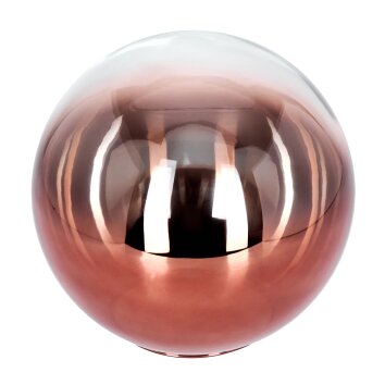 Pantalla de cristal  Gastor Vidrio de recambio 20 cm Transparente, Color cobre
