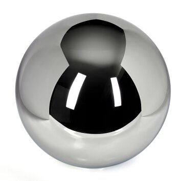 Pantalla de cristal  Gastor Vidrio de recambio, Pieza de repuesto 30 cm Cromo, Ahumado