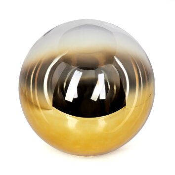 Pantalla de lámpara de cristal  Gastor Vidrio de recambio 30 cm dorado, Transparente