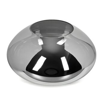 Pantalla de lámpara de cristal Mertola Vidrio de recambio, Pieza de repuesto Ahumado Pantalla de lámpara de cristal Mertola Vidrio de recambio, Pieza de repuesto Ahumado
