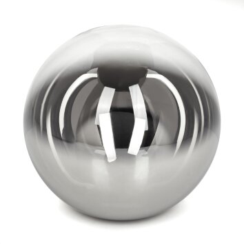 Pantalla de lámpara de cristal  Remaisnil Vidrio de recambio Cromo, Ahumado