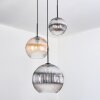 Koyoto Lámparas suspendidas, Luminarias esféricas, Lámparas colgantes, Lámpara colgante de clúster Colores ámbar, Transparente, Ahumado, 3 luces