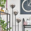 Gastor Lámpara de pie 30 cm Negro, 3 luces