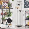 Gastor Lámpara de pie 30 cm Negro, 3 luces