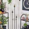 Gastor Lámpara de pie 30 cm Negro, 3 luces