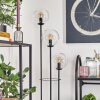 Gastor Lámpara de pie 30 cm Negro, 3 luces