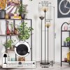 Koyoto Lámpara de pie 30 cm Negro, 3 luces