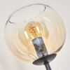 Koyoto Lámpara de pie 30 cm Negro, 3 luces