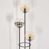 Koyoto Lámpara de pie 30 cm Negro, 3 luces