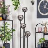 Koyoto Lámpara de pie 30 cm Madera oscura, Negro, 4 luces