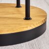 Koyoto Lámpara de pie 30 cm Madera oscura, Negro, 4 luces