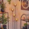 Gastor Lámpara de pie 30 cm Madera oscura, Negro, 4 luces