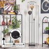 Gastor Lámpara de pie 30 cm Negro, 3 luces