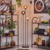 Gastor Lámpara de pie 30 cm Negro, 3 luces