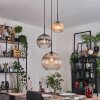 Koyoto Lámparas suspendidas, Luminarias esféricas, Lámparas colgantes, Lámpara colgante de clúster Negro, 3 luces