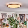 Nogueira Plafones, Panel LED Blanca, 1 luz, Mando a distancia