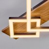 Cabanas Plafones LED Color madera, Negro, 1 luz
