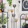 Koyoto Lámpara de pie 30 cm Madera oscura, Negro, 4 luces