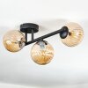 Chehalis Plafones, Luminarias esféricas Colores ámbar, 3 luces