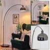 Baloca Lámpara de pie Cromo, Negro, 1 luz