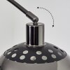 Baloca Lámpara de pie Cromo, Negro, 1 luz