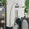 Baloca Lámpara de pie Cromo, Negro, 1 luz