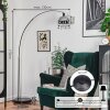 Baloca Lámpara de pie Cromo, Negro, 1 luz