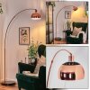 Baloca Lámpara de pie, Lámparas de pie tipo arco Cobre, Negro, 1 luz