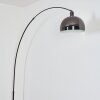 Baloca Lámpara de pie Cromo, Negro, 1 luz