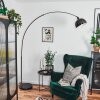 Baloca Lámpara de pie Cromo, Negro, 1 luz