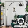 Baloca Lámpara de pie Cromo, Negro, 1 luz