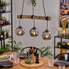 Ripoll Lámparas suspendidas, Luminarias esféricas, Lámparas colgantes Crudo, Negro, 3 luces