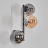 Chehalis Luminarias esféricas, Apliques Colores ámbar, Ahumado, 3 luces