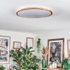 Nogueria Plafones, Panel LED Blanca, 1 luz, Mando a distancia