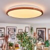 Nogueria Plafones, Panel LED Blanca, 1 luz, Mando a distancia