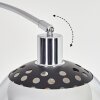 Baloca Lámpara de pie Cromo, Negro, 1 luz
