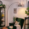 Baloca Lámpara de pie Cromo, Negro, 1 luz