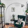 Baloca Lámpara de pie Cromo, Negro, 1 luz