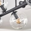 Gastor Plafones, Luminarias esféricas Transparente, 6 luces