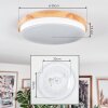 Hiral Plafones, Panel LED Crudo, Blanca, 1 luz