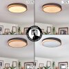 Hiral Plafones, Panel LED Crudo, Negro, 1 luz