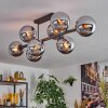 Gastor Plafones, Luminarias esféricas Cromo, Ahumado, 8 luces