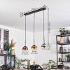 Koyoto Lámparas suspendidas, Luminarias esféricas, Lámparas colgantes Cromo, dorado, Transparente, Color cobre, Ahumado, 3 luces