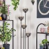 Gastor Lámpara de pie 30 cm Madera oscura, Negro, 4 luces